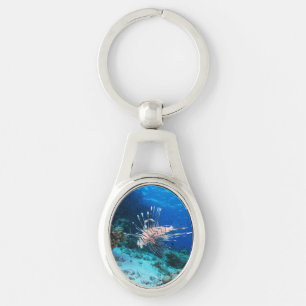 Lionfish or Pterois Miles, Ocean Reef Fish Key Ring