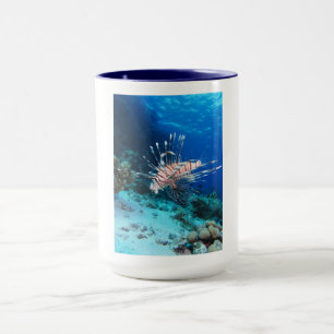 Lionfish or Pterois Miles, Ocean Reef Fish Mug