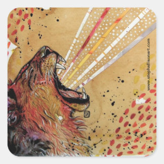 LionHart Square Sticker