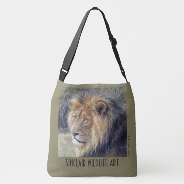 Lions Across Body 2-sided image bag (Back)