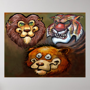 Lions and Tigers and Bears Oh My! Poster