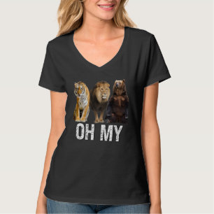 Lions And Tigers And Bears Oh My Sitting Together T-Shirt