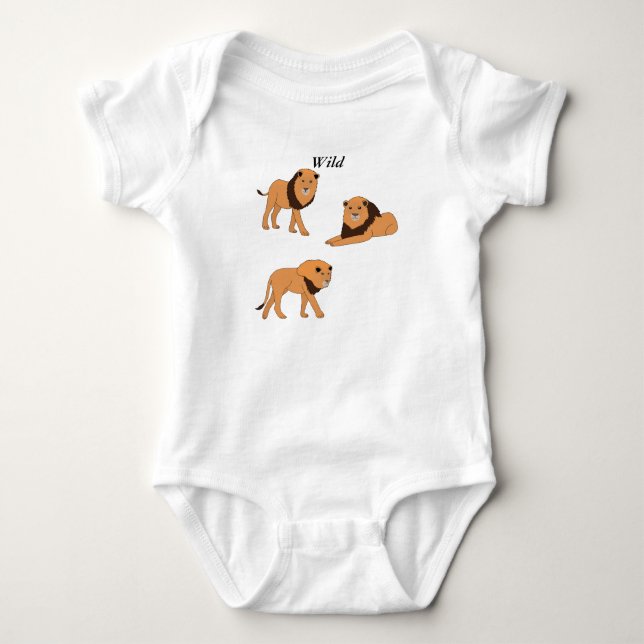 Lions Baby Bodysuit (Front)