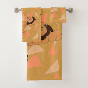 Lions Bath Towel Set