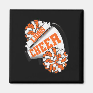 Lions Cheer Back To School Cheerleading Spirit O  Magnet