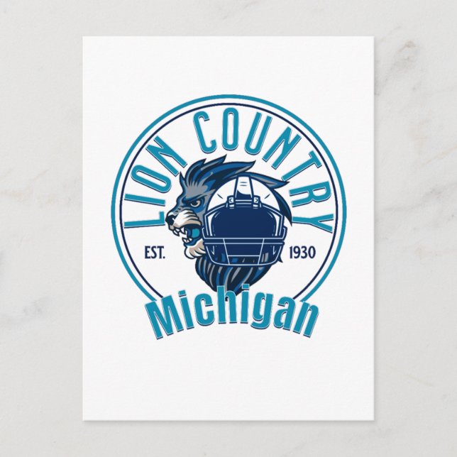 Lions country postcard (Front)