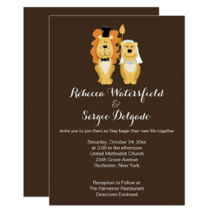 Lion Wedding Invitations 5