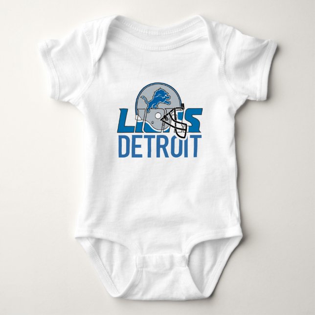 lions detroit baby bodysuit (Front)