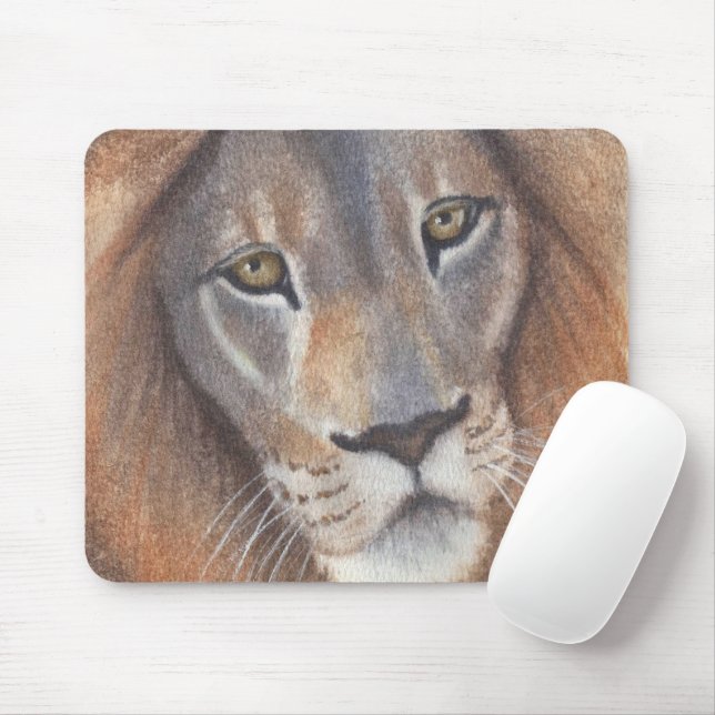 Lion's Eyes Mouse Mat (With Mouse)