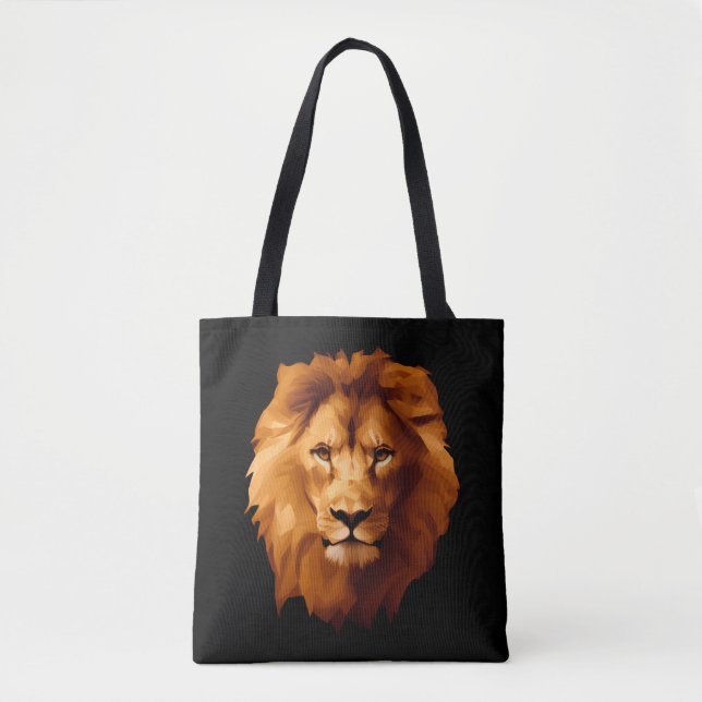 Lion's Face Tote Bag (Front)