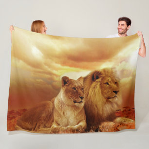 Lions Fleece Blanket