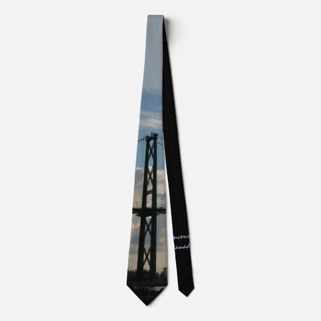 Lions Gate Ties Vancouver Souvenir Necktie Custom (Front)