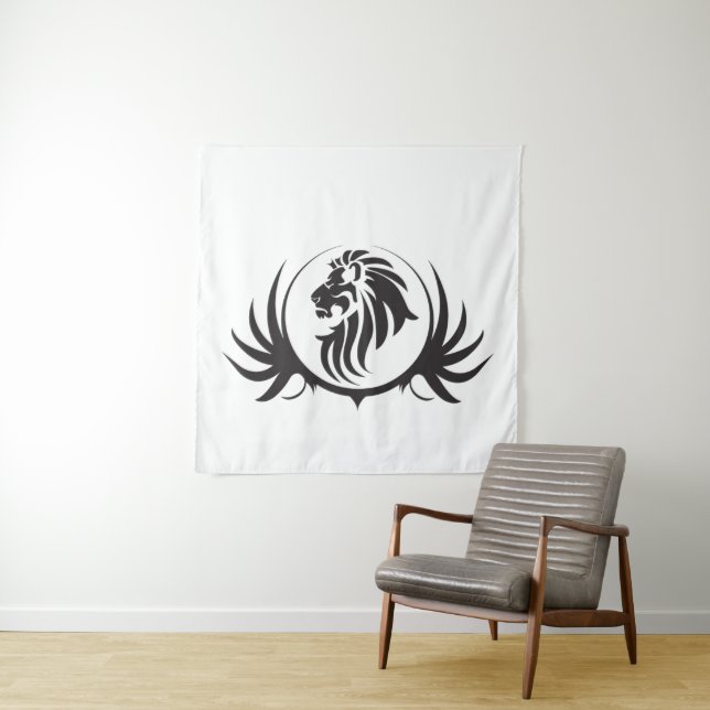 Lions Head Tapestry (In Situ (Horizontal))