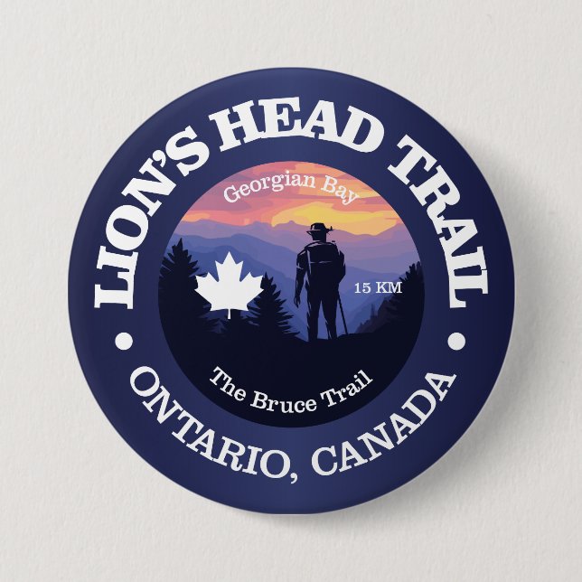 Lion's Head Trail (rd2) 7.5 Cm Round Badge (Front)