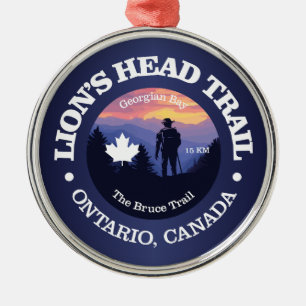 Lion's Head Trail (rd2) Metal Tree Decoration