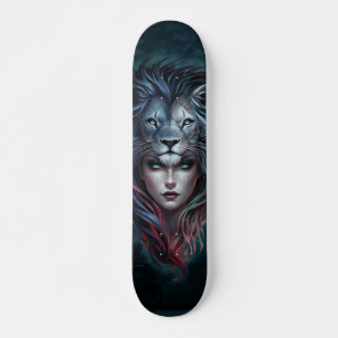 Lion's heart and feminine strength skateboard