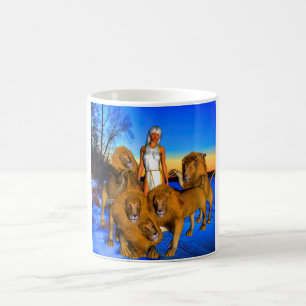Lions in Winter Coffee Mug