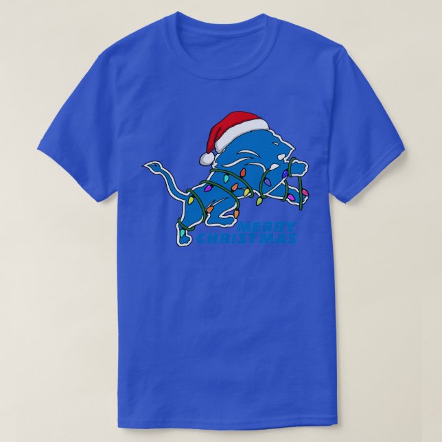Lions Merry Christmas Hoodie T-Shirt (Design Front)
