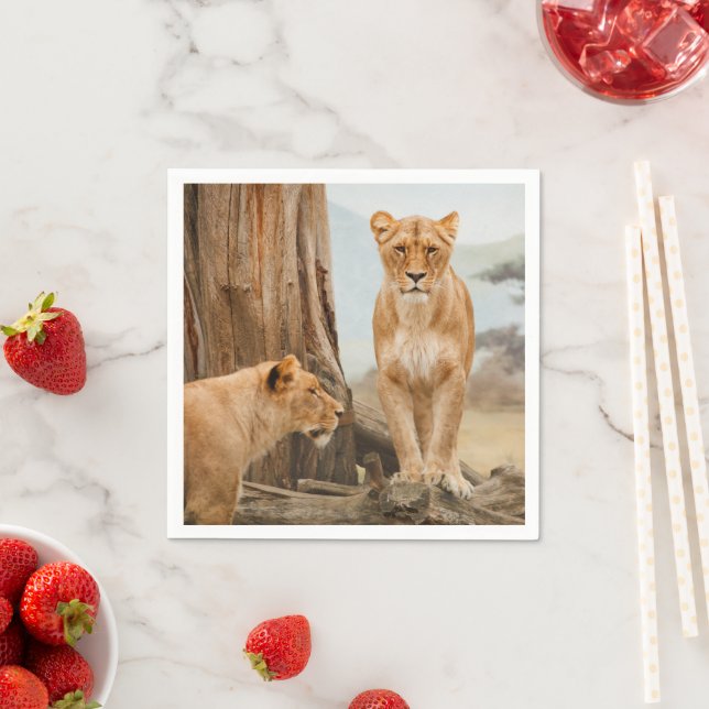 Lions Napkin (Insitu)