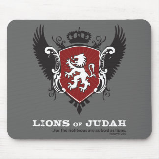 Lions of Judah Mousepad - Dark Grey