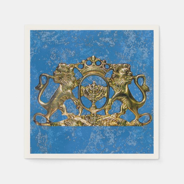Lions of Judah Napkin (Front)