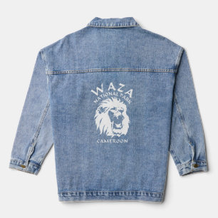 Lions Of Waza National Park - Cameroon Denim Jacket