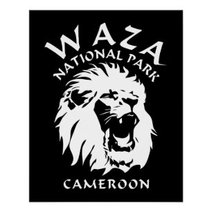 Lions Of Waza National Park - Cameroon Poster