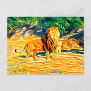 Lions  postcard