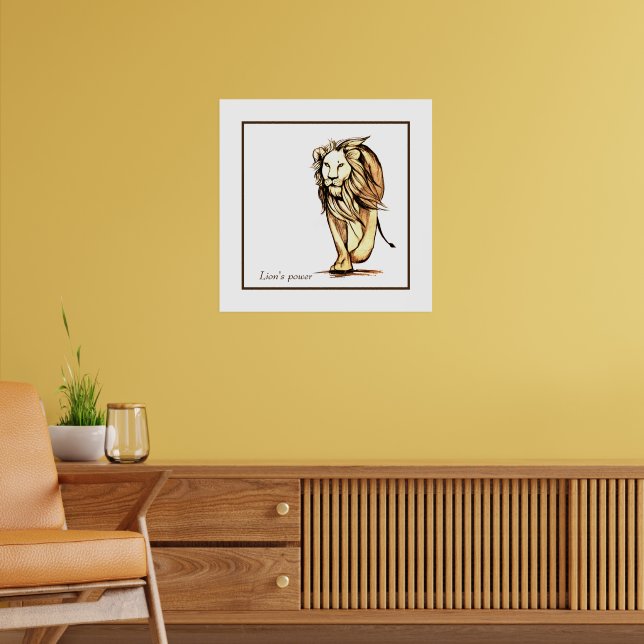 Lion's power poster (Living Room 2)