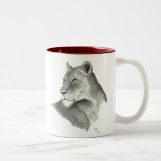 Lion's Pride - Burgundy Two-Tone Coffee Mug