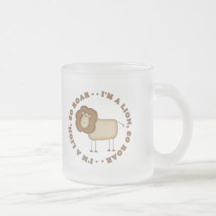 Lion's Roar T-shirts and Gifts Frosted Glass Coffee Mug