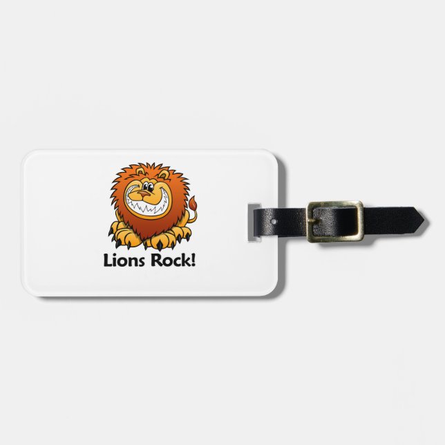 Lions Rock! Luggage Tag (Front Horizontal)