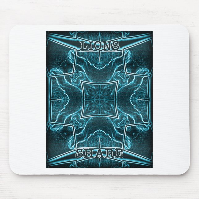 Lions Share Art Print Mouse Mat (Front)