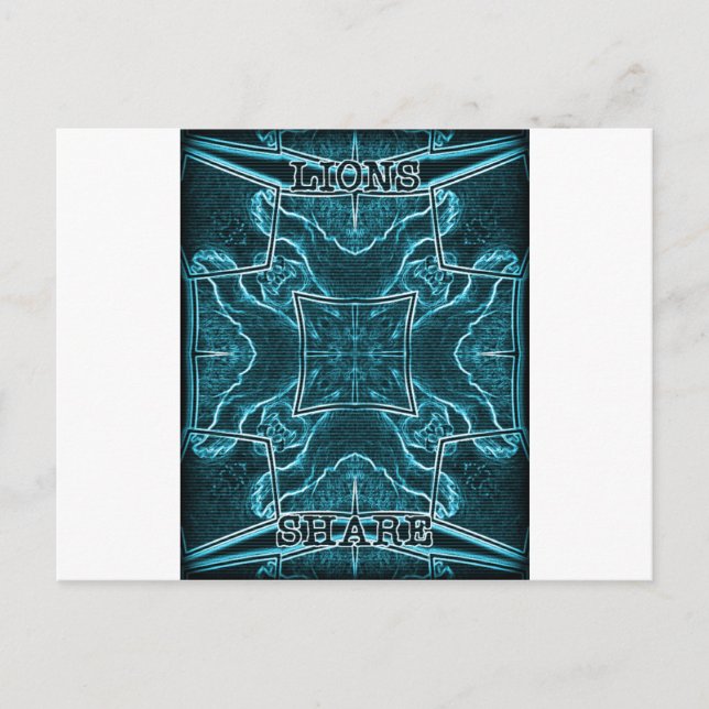 Lions Share Art Print Postcard (Front)