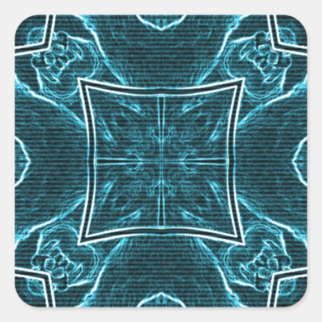 Lions Share Art Print Square Sticker (Front)