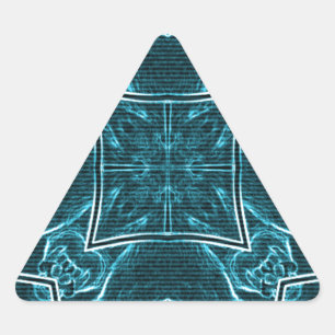 Lions Share Art Print Triangle Sticker