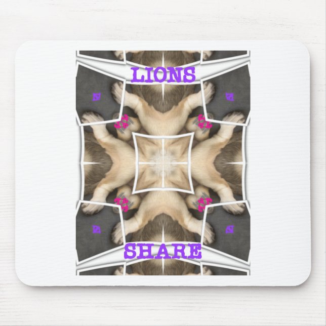 Lion's share mouse mat (Front)