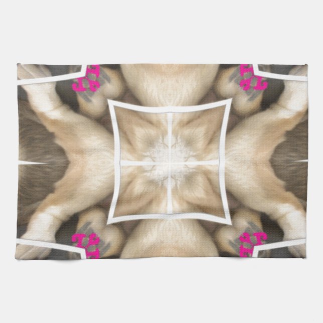 Lion's share tea towel (Horizontal)