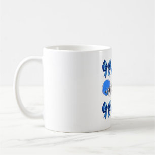Lions Shirt Footll Game Day Coquette Lions Bow Coffee Mug