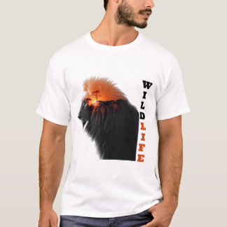 Lion's Sunset: Wildlife Majesty T-Shirt