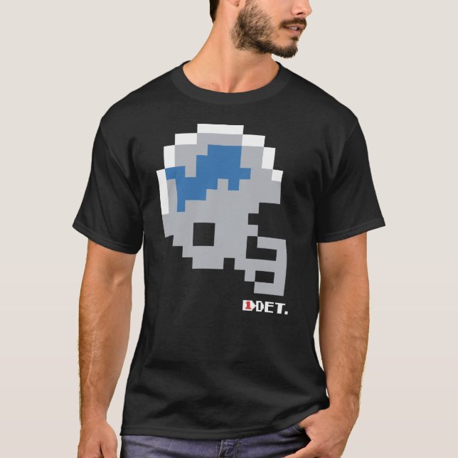 Lions Tecmo Bowl Helmet T-Shirt (Front)