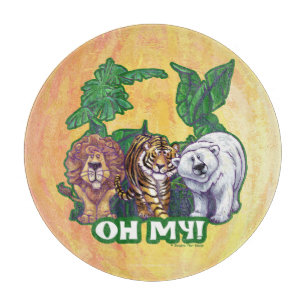 Lions Tiger Bears Oh My Cutting Board