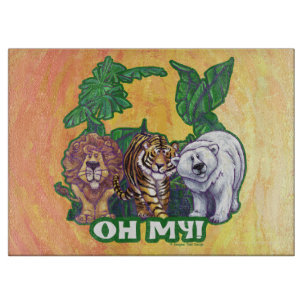 Lions Tiger Bears Oh My Cutting Board