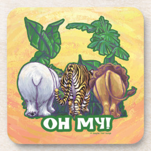Lions Tiger Bears Oh My Tails Coaster