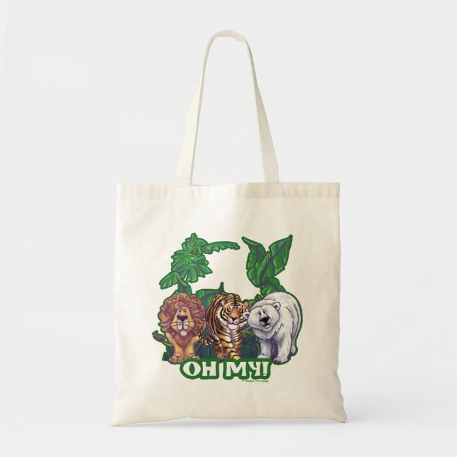 Lions Tiger Bears Oh My Tote Bag (Front)