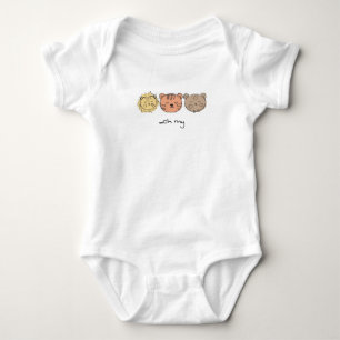 Lions Tigers & Bears ..Oh my Baby Bodysuit