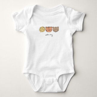 Lions Tigers & Bears ..Oh my Baby Bodysuit