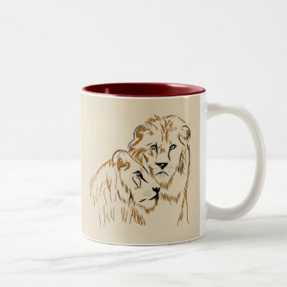 Lions Two-Tone Coffee Mug