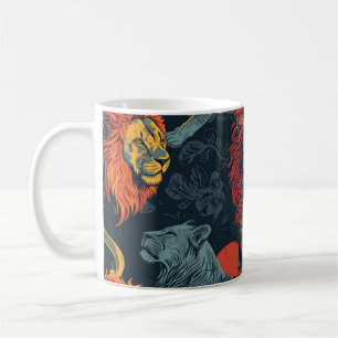 Lions vintage illustration  coffee mug