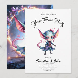 Liora – Crystal Heart from the Stars Invitation